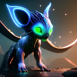bioluminescent epic mammal alien, 8k resolution, dynamic lighting, ultra hyperdetailed, Unreal Engine 5, ultra colourful, very small details, realistic