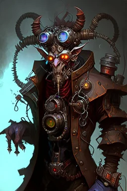 demon monster humanoid artificer steampunk engineer