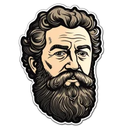 create me a Joel Miller decal of just his face and facial hair.