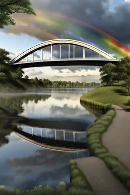 Rainbow Bridge, photorealistic
