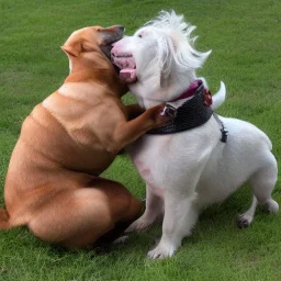 dog kiss