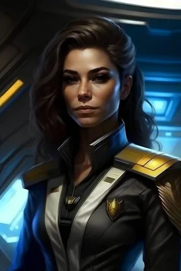 Elisa Pascalis belle femme galactique commandant chef de 444eme flotte vaisseau. Archange très féminine