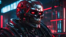 cybernetic clarity, kodak portra 400, concept art, cyberpunk, Olympus OM-D E-M10 Mark IV, Sony A7R Mark IV, red skull, dark color palette, dark, grim, smooth, sharp focus, Unreal Engine 5, highly detailed, highest quality, digital painting, complex 3d render, unreal engine render, insane detail, intricate photograph quality, magnificent, majestic, highly intricate, Realistic photography,