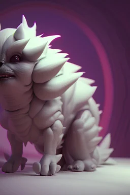 Alien fluffy creature,cinematic lighting, Blender, octane render, high quality