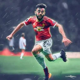 Bruno Fernandes scoring a great goal