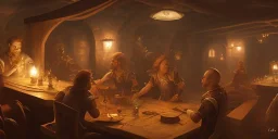 role playing in a tavern at night