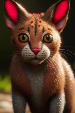 Deer cat hybrid ,3d 4k octane render, smooth, sharp focus, highly detailed, unreal engine 5,