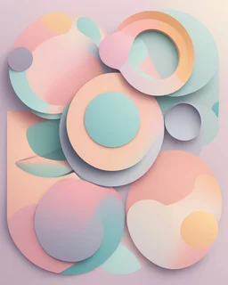 abstrac pastel circles and shapes