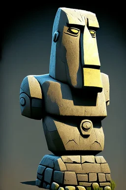 moai easter island golem robot