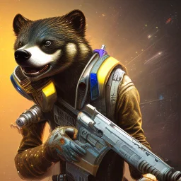 cyberpunk honey badger
