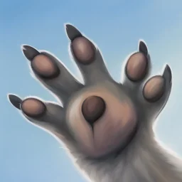 front paw of a koala