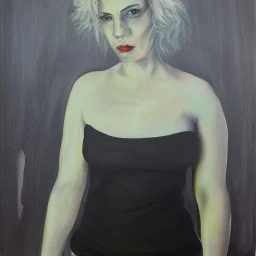 Full body portrait, painting, medium shot lady BalticViolence