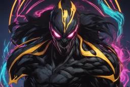 grendel in 8k solo leveling shadow artstyle, Crystal and Symbiote them, neon effect , magic circle, close picture, full body, apocalypse, intricate details, highly detailed, high details, detailed portrait, masterpiece,ultra detailed, ultra quality