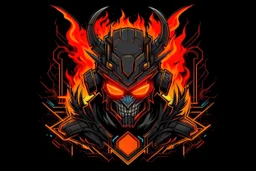 logo diable cyberpunk firestarter hardrock