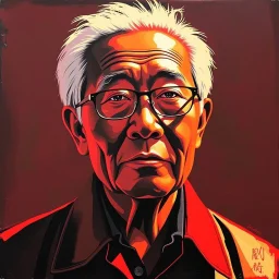 MORRIS CHANG TAIWAN SEMI CONDUVTOR PORTRIAT STYLE OF WARHOL
