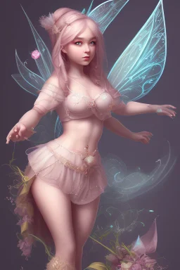 Cute and fat fairy girl