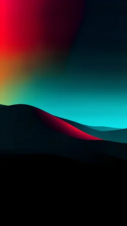 Abstract, minimalistic wallpaper with two hues, gradient, dark, vibrant