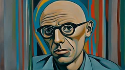 Michel Foucault painting by picasso