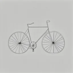 minimalistic bicycle drawing