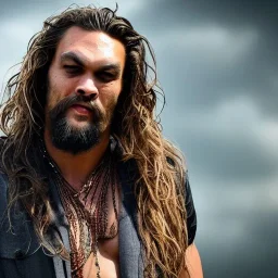 Imagine Jason momoa as a zombie, dramatic light, high detail, cinematic