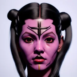 perfect symmetry, cyber droid Rosalía artist, black eyeliner, cyberpunk, samurai helmet, pigtails hair, gold, red, geisha, led lights, fog, rain, soft color, highly detailed, art stations, concept art, smooth, unreal engine 5, god rays, ray tracing, RTX, lumen lighting, ultra detail, volumetric lighting, 3d, finely drawn, high definition, high resolution.