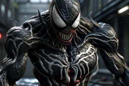 Imagine/ spiderman venom suit, comic accurate, ultra realism, intricate detail, photo realism, portrait, upscale maximum, 8k resolution,,Hyper-detailed ,8k, by xanuth