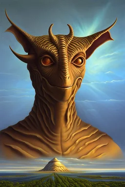 Moloch Whose Eyes Are A Thousand Blind Windows; surrealism; Vladimir Kush