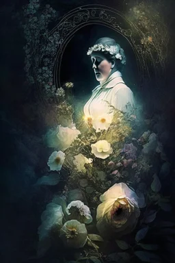 In this ethereal moment, Agatha Holmes stood as a conduit between worlds, her actions transcending the boundaries of the tangible and reaching into the realm of the miraculous. The flowers, now at rest upon the heart, symbolized the triumph of light over darkness, of goodness over evil.