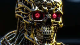 4k full detail, realistic, terminator vs Eddie iron maiden