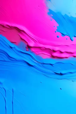 Pintura degrade azul e rosa