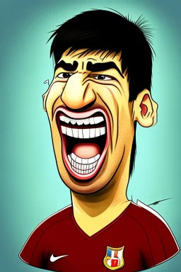 cartoonLuis Suarez Footballer