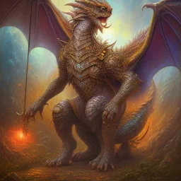 dragon, mythical, beast monster, legend dnd, Josephine Wall rutkowski kinkade artgerm dragon