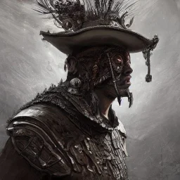 Insanely detailed photograph of an “portrait of a D&D Echo knight ” with worn Sombrero, handsome charo, mustachioed clear face and hyperdetailed painting by Ismail Inceoglu Huang Guangjian and Dan Witz CGSociety ZBrush Central fantasy art album cover art,8K, hdr, mysterious, ominous, cigar smoke, brave