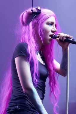 pinkie pie vocalista feminina da banda Linkin park com a cantora kesha cantando junto em los Angeles ao vivo