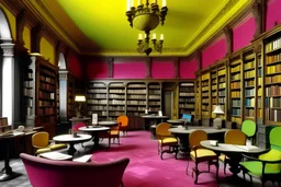 Literary salons in 20th century with colors