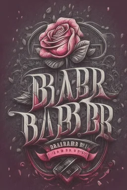 rose und diamant über schriftzug,firmenlogo für friseur barber, high quality, logo, graffitidesign