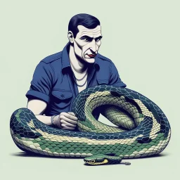 Python is a man with drugs