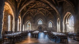 inside the great castle dining hall