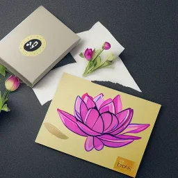 Lotus flower illustrator, packaging