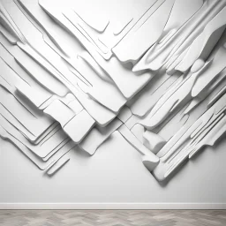 Hyper Realistic Abstract White Wall