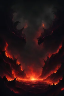 dark hell abstract backround