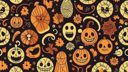 Halloween seamless pattern