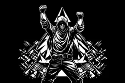 freedom fighter crypto degen anarchist rising up