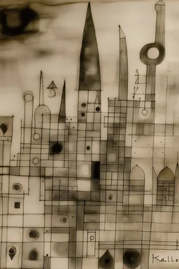 stuck in mediocrity, Paul Klee; ink wash