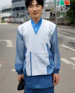 futuristic korean man