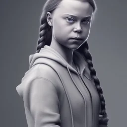  Greta Thunberg of mutant, perfect composition, hyperrealistic, super detailed, 8k, high quality, intricate details, highly detailed