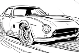 car drawing without color for coloring