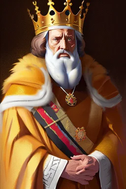 Painting of this guy as a king