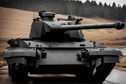 Black tank . Photograph.