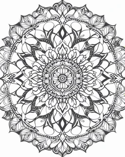 Mandala Coloring for Spiritual Connection, coloring page.